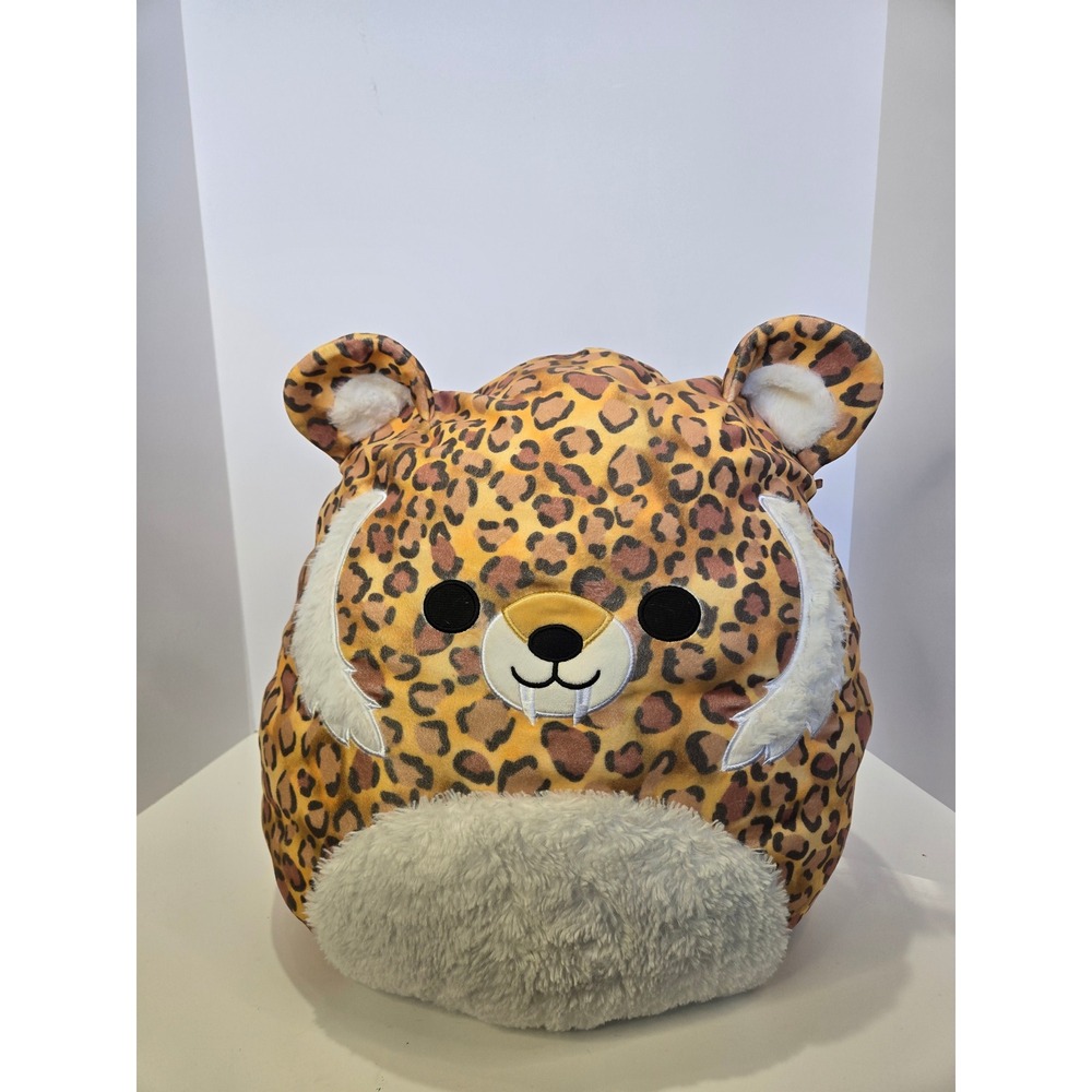 Squishmallows 14 inch Cherie the Sabertooth Tiger Leopard Print Plush Toy